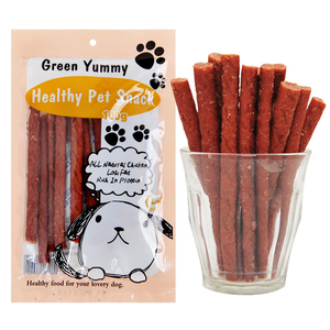 Green <span class=keywords><strong>Yummy</strong></span> 100g Palitos de pollo naturales-Golosinas para perros saludables, bajas en grasa y altas en proteínas para mascotas - Product Image 2
