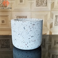 Pot de fleurs cylindrique blanc, livraison gratuite, style terrarium, pour l'intérieur
