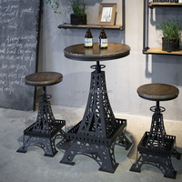 Neues Design Restaurant Möbel Turm Metall runden Tisch antiken Industrie Bar quadratischen Tisch
