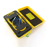 Caja de cable de lanzamiento OTDR profesional de 500M/1000M SC/UPC a SC/APC, anillos eliminadores de zona muerta de fibra óptica monomodo G652D