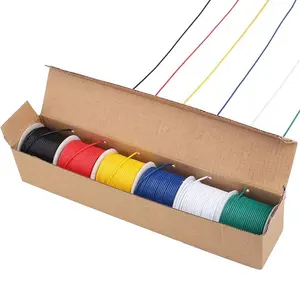 10 Color 100 feet Roll 16 Gauge Copper Clad Aluminum 12V Low Voltage Primary Wire