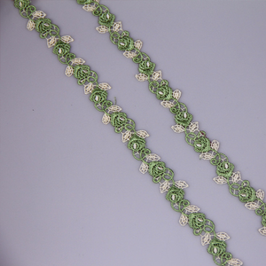 Trenza decorativa con bordado Multicolor clásico, encaje multifuncional para ropa de cama, lencería, encaje de moda con calidad superior - Product Image 1