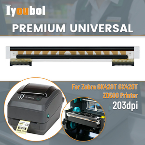 Tête d'impression 105934-038 compatible avec l'imprimante d'étiquettes thermique 203 dpi pour Zebra GK420T GX420T <span class=keywords><strong>ZD500</strong></span> - Product Image 2