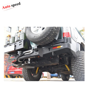 Pare-choc arrière pour nissan patrol Y61 1997 — 2004, protection avec support de pneu et support d'huile - Product Image 3