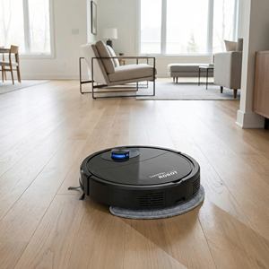 Aspirateur robot intelligent pour la maison, machine de nettoyage humide et sec, aspirateur de sol portable rechargeable - Product Image 2