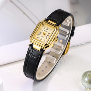 Montre pour femme <span class=keywords><strong>Tima</strong></span> Na Petite, style INS, rétro, carrée, élégante, bracelet en cuir, quartz, simple et élégante, pour étudiants, bureau - Product Image 4