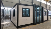 Maison préfabriquée en conteneur extensible de 20 pieds ou 40 pieds, bureau pliable, maisons modulaires pliantes à vendre