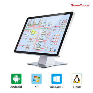 Monitor de toque verde 17 polegadas 1280x1024 para computador industrial, computador tudo em um com sistema X86 para negócios, quadro aberto - Product Image 5