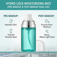 Spray Fixateur de Maquillage Hydratant Sans Alcool Effet Gel-Brume Longue Tenue Marque Blanche