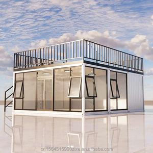 <span class=keywords><strong>Case</strong></span> prefabbricate della villa di progettazione moderna, piccole <span class=keywords><strong>case</strong></span> modulari da vendere, casa prefabbricata del contenitore con il lato anteriore della parete di vetro terrazzo - Product Image 2