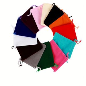Pochette en velours à prix d'usine pour bracelets, bijoux, colliers et perles – Sac à bijoux en velours avec cordon de serrage - Product Image 3