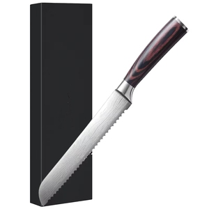<span class=keywords><strong>Coltello</strong></span> da <span class=keywords><strong>pane</strong></span> Vintage realizzato in acciaio inossidabile e affilato ecologico in legno Pakka naturale manico <span class=keywords><strong>coltello</strong></span> da cucina - Product Image 1