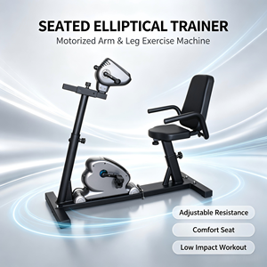 Máquina Elíptica Motorizada de Doble Pedal con Asiento, Entrenador de Brazos y Piernas, Equipo de Fitness <span class=keywords><strong>para</strong></span> Personas <span class=keywords><strong>Mayores</strong></span> - Product Image 2