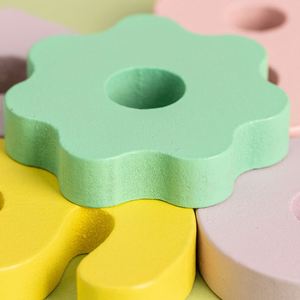 Juguete Educativo Multifuncional de Madera para Niños, Clasificador de Formas Geométricas, Apilable, para Desarrollo de Habilidades Motoras Finas, Estilo Montessori - Product Image 5