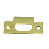 Plaque de gâche en laiton poli pour serrure de porte, accessoires de serrure cylindrique WEIJU de plaque de gâche en acier inoxydable