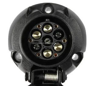 OEM römork soket 7 Pin- 12V - 7/6-pin römork konektörü-plastik-gövde rengi: siyah 13 yollu römork adaptörü