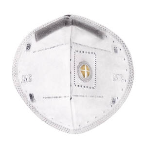 Masker Anti-Bau Formaldehida dengan Katup Pernapasan Karbon Aktif, Kain Non-woven 3-Lapisan Sekali Pakai 9542V Asli Original - Product Image 3