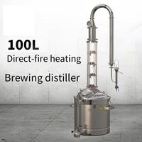 50L 100L Koperen Alembic Still Moonshine Distillatie Set voor Whisky Brandy Sterkedrank