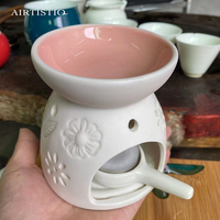 Réchauffeur de diffuseur de fonte de cire de bougie en céramique exquise nouveau brûleur de style pour une expérience esthétique améliorée