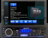 Reproductor de MP3 para coche Radio estéreo 1DIN Soporte con Radio para coche AM FM RDS DAB + Estéreo DSP