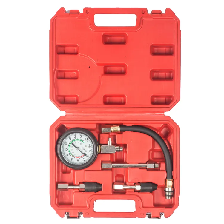 TU-20-1 Quick Cylinder Pressure Meter Compression Tester Kit Petrol Engine Pressure Gauge Engine Testing Automobile Tools