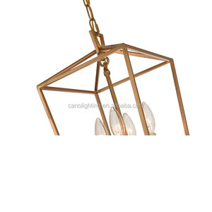 Lámpara colgante de techo de hierro Vintage, 4 luces, pasillo, entrada, para casa, cafetería - Product Image 5