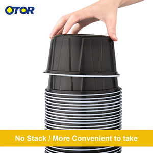 OTOR 51oz 1500ml Contenedores de almacenamiento de alimentos de plástico Tazón de sopa Contenedores de preparación de comidas con tapas - Product Image 4