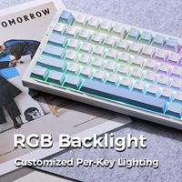 Clavier mécanique personnalisé MCHOSE G75 Pro, batterie 8000 mAh, PCB flexible 2.4G, son Hi-Fi, amortissement du bruit pour la maison et le bureau