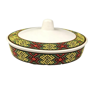 Hot Sale Wholesale 18 Inch Customized Ethiopia Eritrean Habesha <strong>Large</strong> <strong>Bowl</strong> with Lid - Product Image 1