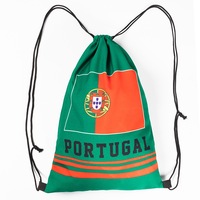 Sac à dos à cordon personnalisé pour événements sportifs, drapeau de pays, 210D 420D, sac de sport extérieur pour les fans de football mondial