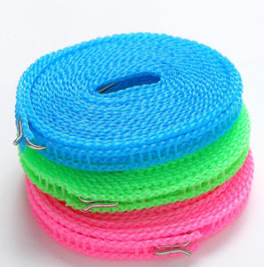 Séchoir à linge rétractable résistant au vent pour l'intérieur et l'extérieur, ligne à linge avec pinces <span class=keywords><strong>en</strong></span> acier inoxydable - Product Image 1