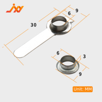 Accessoires en métal de dossier de style boîte de haute qualité Clips de têtard et clous à longue queue Matériel Papeterie de qualité pour une utilisation au bureau