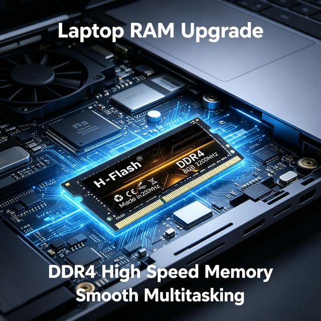 H-Flash High Quality Ddr4 Memory 4G 8G Memory RAMS 16GB 3200mhz 2666mhz 2400mhz Laptop RAM