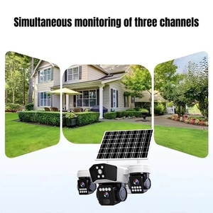Cámara de Seguridad Exterior QL31 con Triple Lente, Energía Solar, PTZ 360°, Visión Nocturna a Todo Color, Aplicación V380 Pro, Monitoreo de Granjas y Patios - Product Image 6