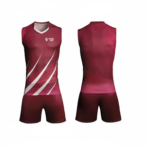 Ensemble maillot et short de volley-ball respirant pour jeunes adultes portant un uniforme de volley-ball léger - Product Image 1