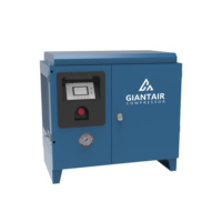 GiantAir 3.7Kw 4.5Kw 5.5Kw 7.5Kw 5Hp 6Hp 7.5Hp 10Hp 220V 50Hz 60Hz Compresseur d'air à vis rotatif monophasé robuste
