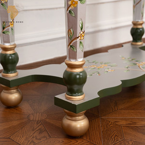 Stile americano in legno massello puro stile disegnato a mano tavolo d'<span class=keywords><strong>ingresso</strong></span> di fascia alta Console da salotto intagliato tavolo fine piattaforma di visualizzazione - Product Image 5