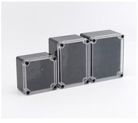 Boîtier de jonction électronique ABS de type AG IP65, boîtier à boutons noir, boîtier transparent pour alimentation, étanche, pour câblage et batterie
