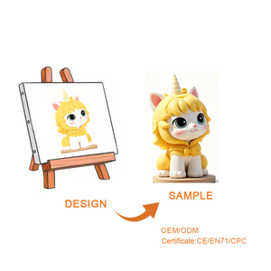 ของเล่นพีวีซีรูปสิงโตน้อยสีเหลืองแบบกำหนดเอง ขายตรงจากโรงงานสัตว์พีวีซี ปริมาณสั่งซื้อขั้นต่ำน้อย ของเล่นพีวีซีคุณภาพสูงแบบกำหนดเอง - Product Image 1