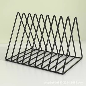 Estante de escritorio para libros, organizador de revistas de hierro, estante de almacenamiento para libros y revistas, uso en escritorio de oficina - Product Image 5