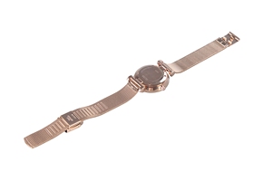 Bracelet de montre milanais 14mm en acier inoxydable 316 Double boucle de verrouillage à la mode confortable respirant bracelet de montre - Product Image 3