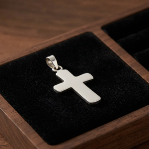 <b>Cross</b> Pendant Necklace 925 <b>Silver</b> Religious Christian Jewelry Women's Fine Pendant Link Chain Gift - Product Image 4