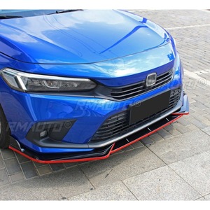 ลิ้นกันชนหน้ารถยนต์ สีดำเงา สำหรับ Honda Civic รุ่นที่ 11 ปี 2022 อุปกรณ์ตกแต่งรถยนต์ - Product Image 4
