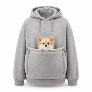 Sudadera con Capucha para Mascotas, Talla Grande, Color Azul Marino, con Bolsillo Tipo Canguro, para Perros y Gatos, Venta al Por Mayor, OEM, Unisex, Tallas S-5XL - Product Image 3