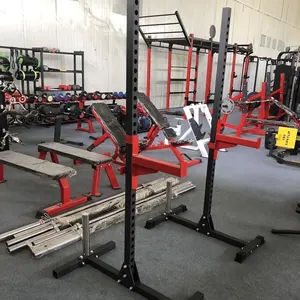 Equipo de gimnasio comercial Home fitness simple medio estante multi Power rack