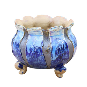 Bonsaï potshot vente à la main argile grand <span class=keywords><strong>pot</strong></span> à bonsaï en <span class=keywords><strong>céramique</strong></span> émaillée pots de jardin extérieur grands pots pour succulent - Product Image 1