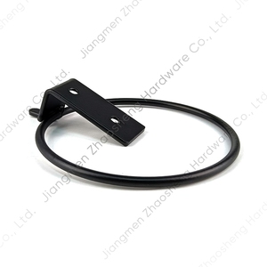 Dọc Đen Sắt Thép Tròn Ngoài Trời Treo Kim Loại Tường Hiển Thị Nồi Chủ Vòng Móc Áo Kim Loại Hoa Nhà Máy Đứng Cho Trong Nhà - Product Image 5