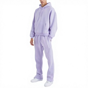 Conjunto Deportivo Personalizado Unisex, Transpirable, con Capucha, Impermeable, Lavado Ácido, 100% Algodón, Retro, 2 en 1, Corte Regular, Grueso - Product Image 1