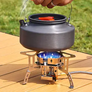 Butane Fuel Windproof Camping Stove 3 Heads Camp Gas Stove