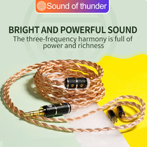 Hakugei suara thunder, Litzs 6N tembaga kristal tunggal & kupluk lapis perak perak tembaga tunggal, headphone ditingkatkan DIY - Product Image 2